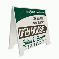 Real estate A-board sign
