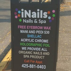 Deluxe black plastic A-board sign